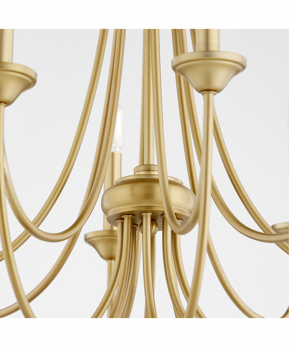 Brooks 8-light Chandelier Aged Brass