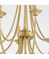 Brooks 8-light Chandelier Aged Brass
