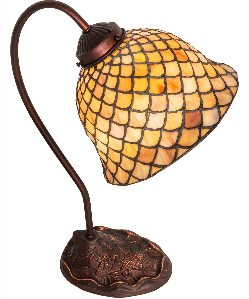 8" Wide Tiffany Fishscale Desk Lamp