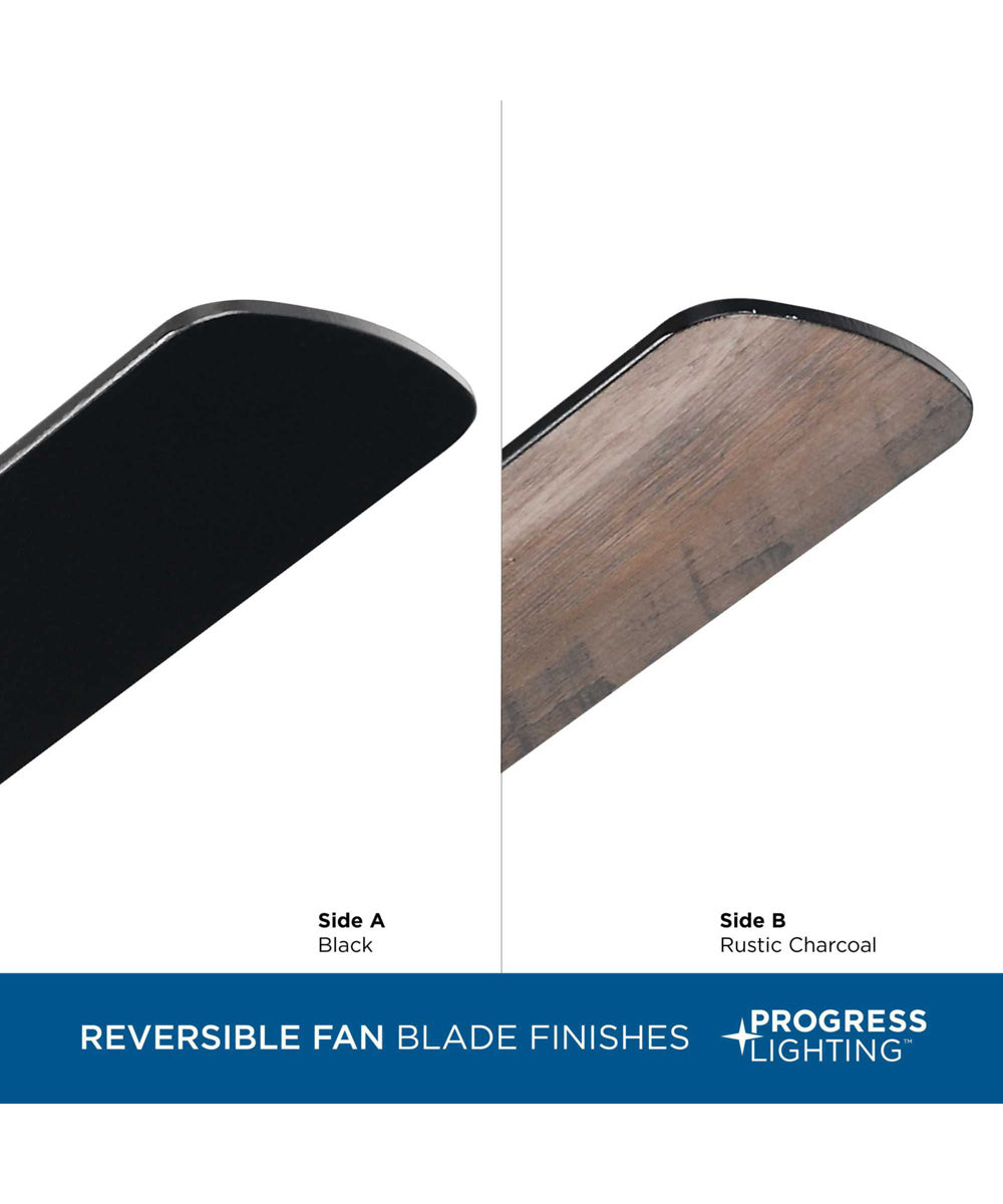 AirPro 52 in. 5-Blade Energy Efficient Rated Transitional Ceiling Fan with Light Matte Black