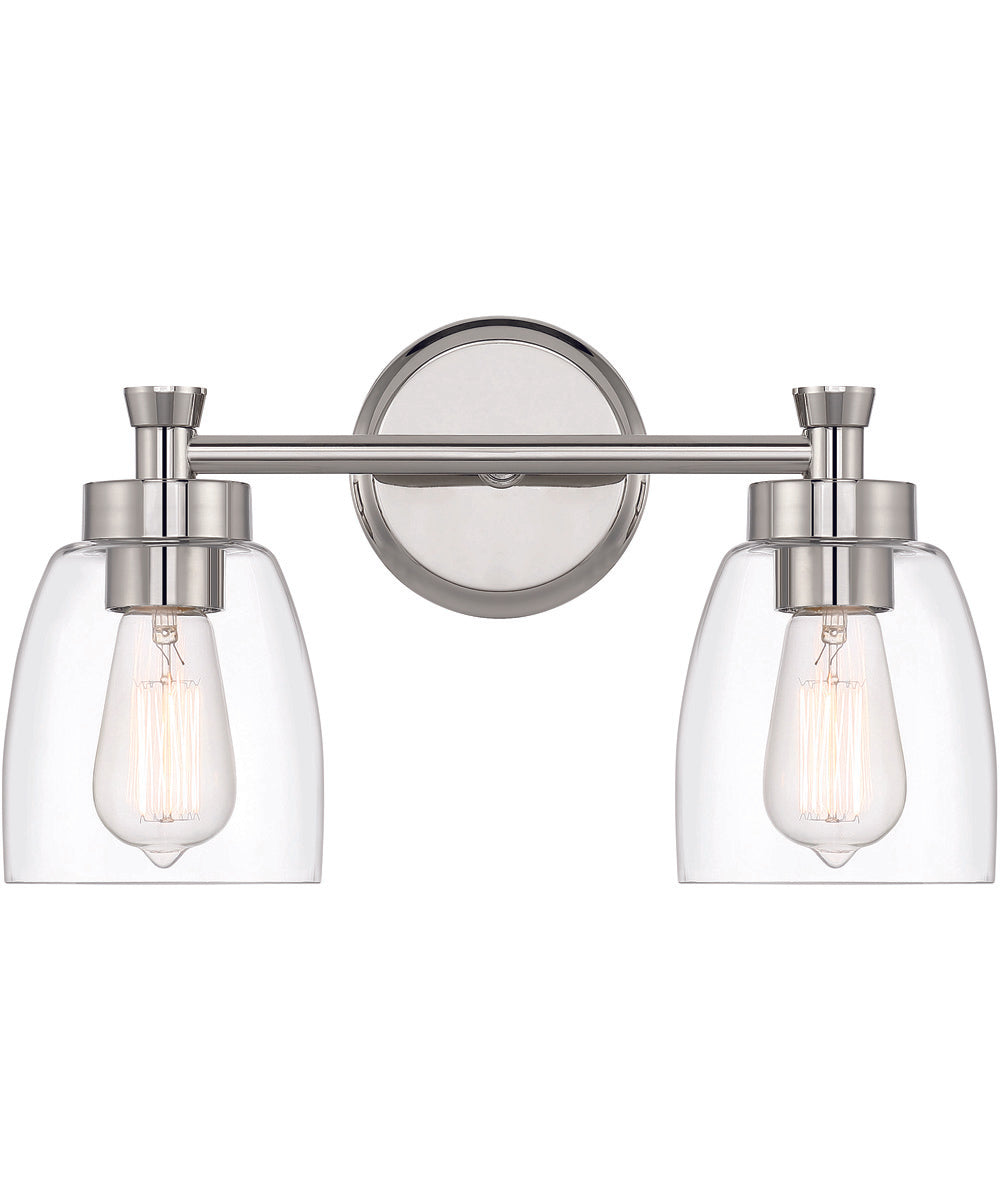 Henning 2-Light Vanity Polished Nickel