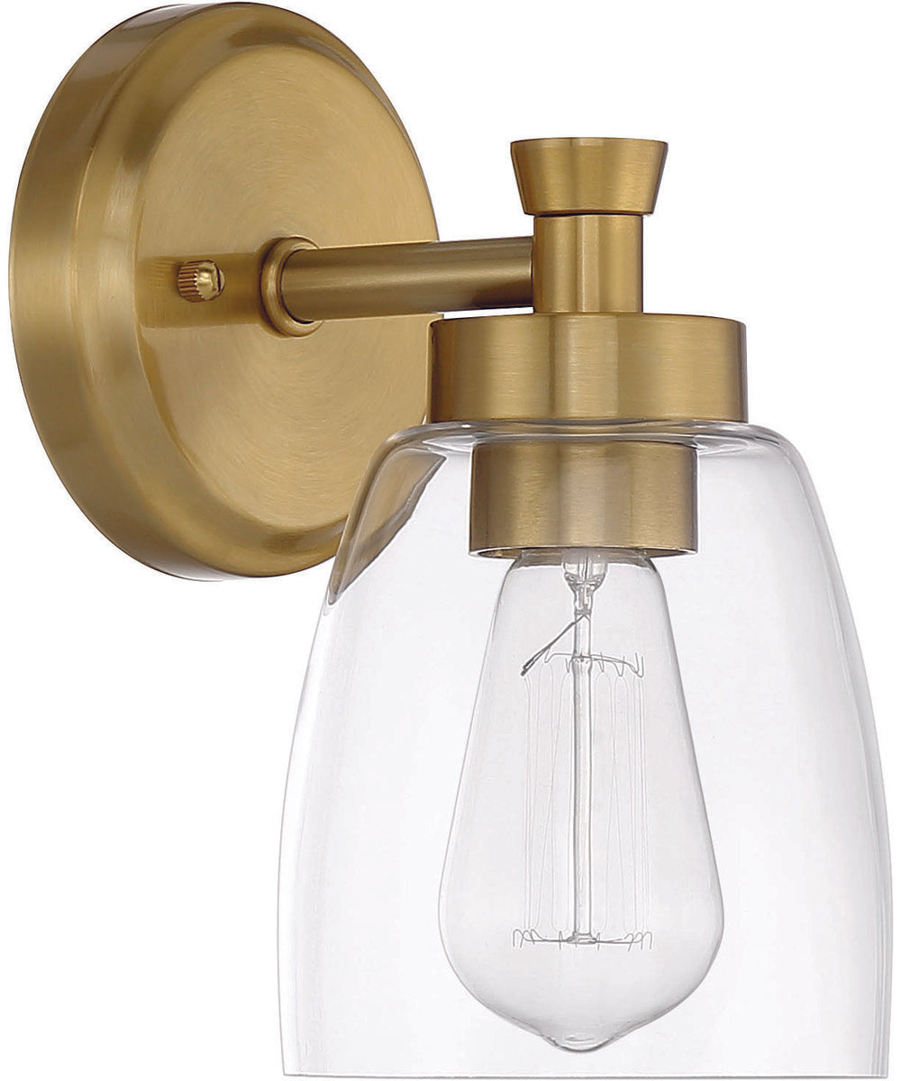 Henning 1-Light Wall Sconce Satin Brass
