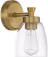 Henning 1-Light Wall Sconce Satin Brass