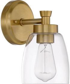 Henning 1-Light Wall Sconce Satin Brass