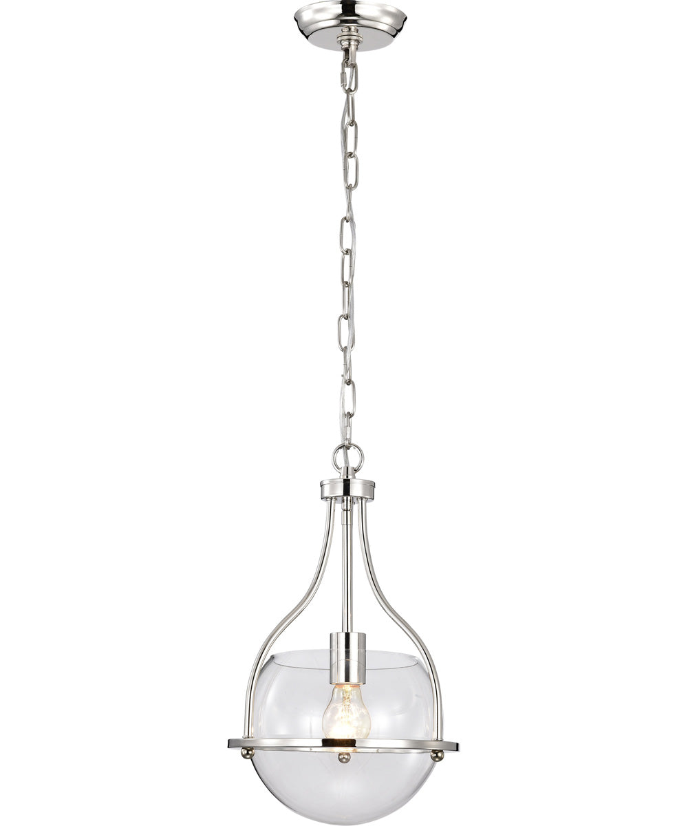 Amado 1-Light Pendant Polished Nickel
