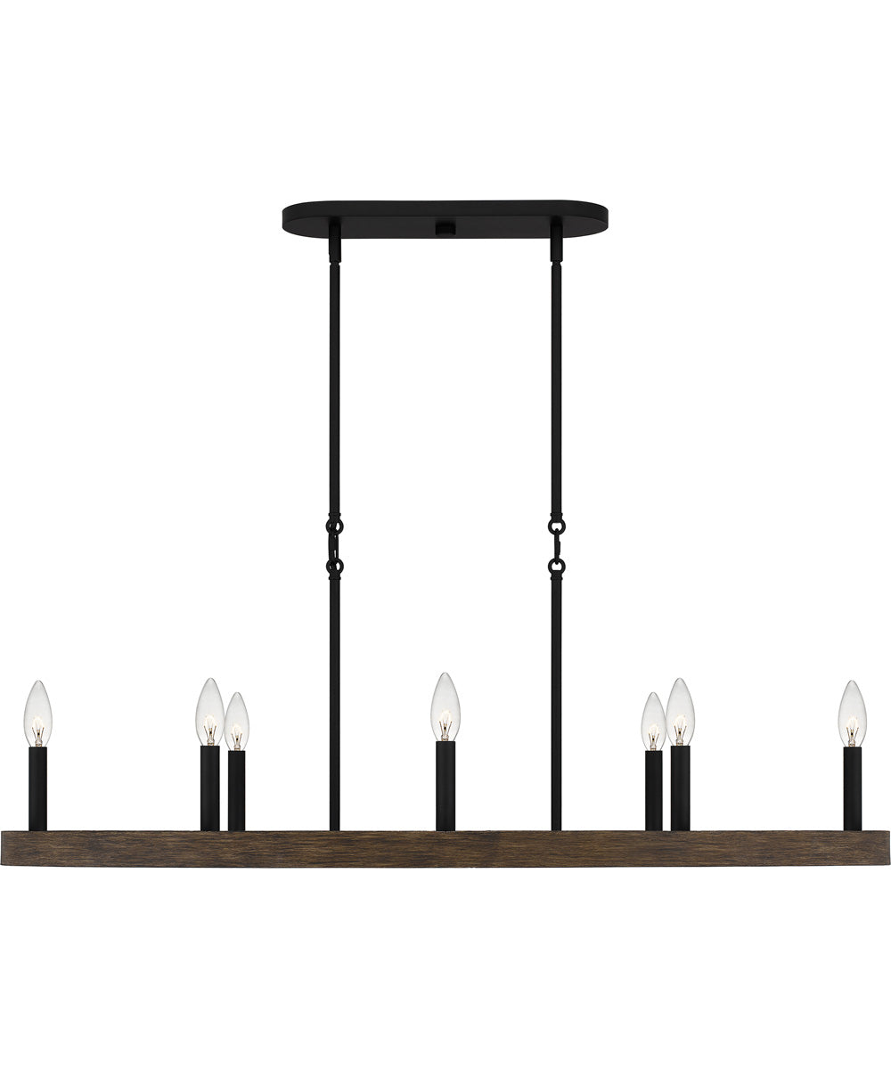 Hendrix Medium 9-light Island Light Matte Black