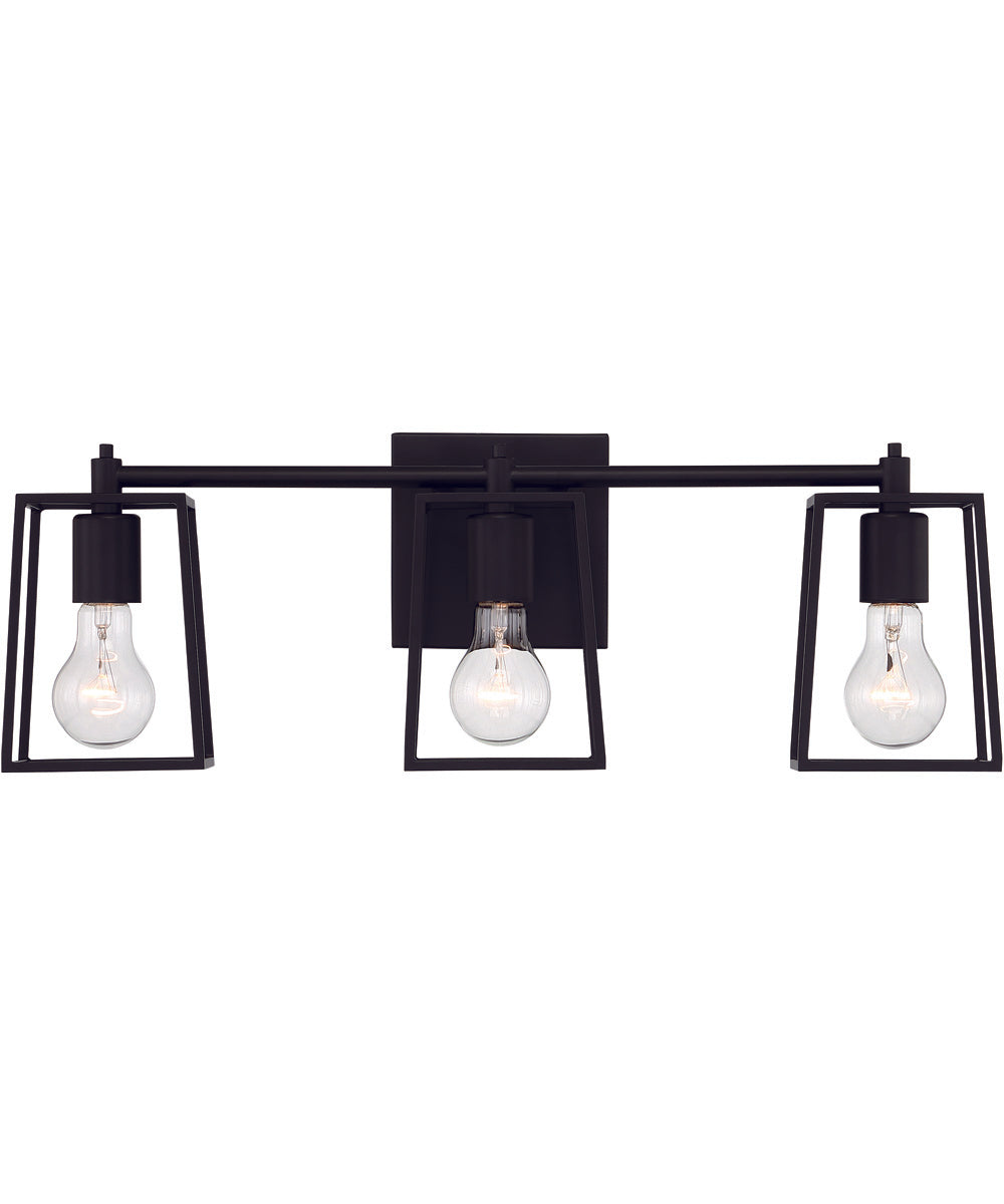 Dunn 3-Light Vanity Flat Black