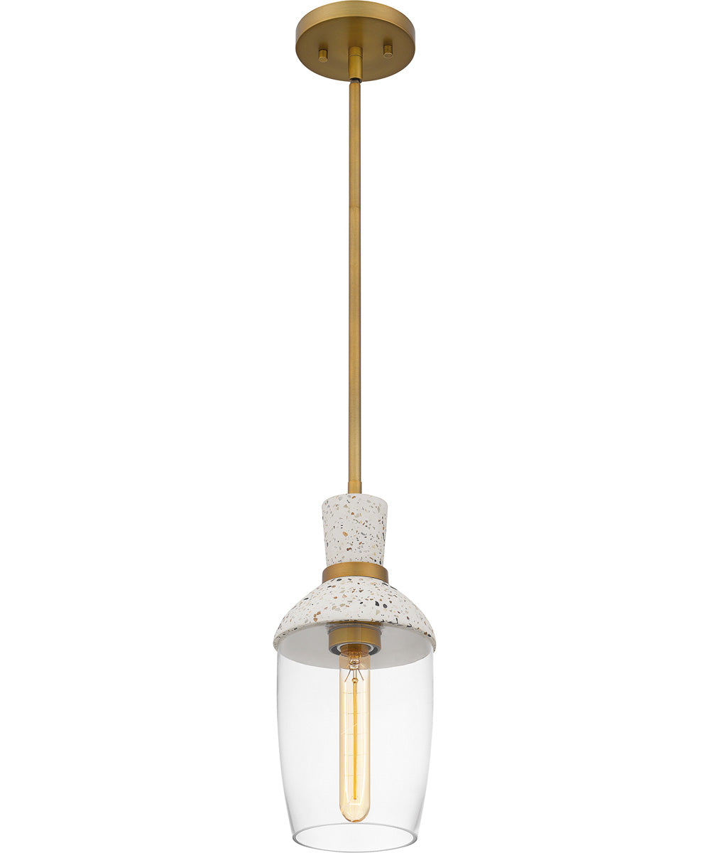 Quoizel Piccolo Pendant Small 1-light Mini Pendant Aged Brass