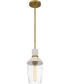 Quoizel Piccolo Pendant Small 1-light Mini Pendant Aged Brass