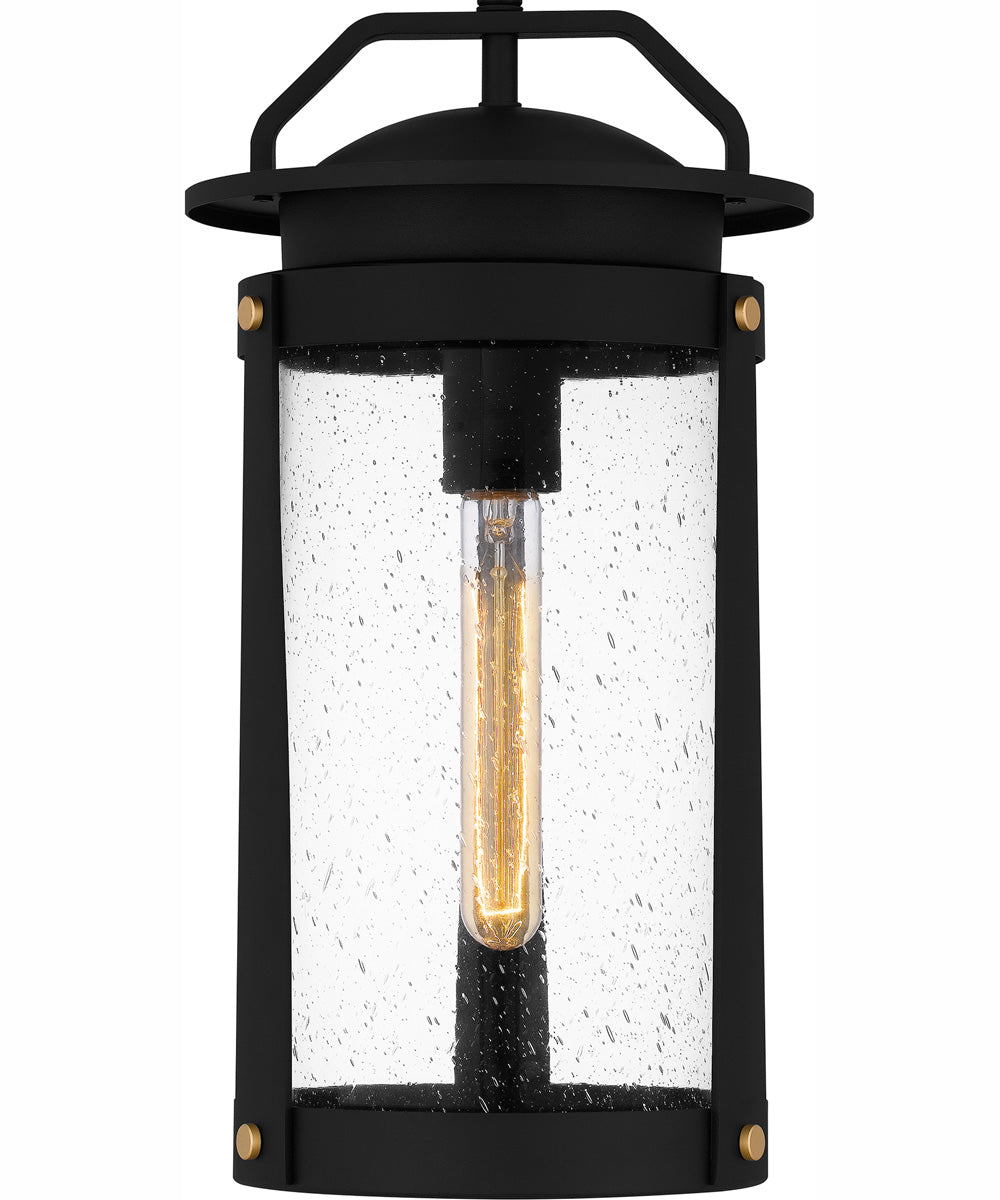 Clifton Large 1-light Outdoor Pendant Light  Coastal Armour Aluminum Earth Black