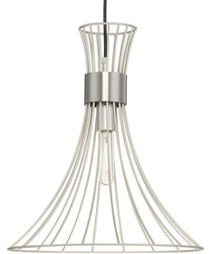 Lorin 1-Light Mid-Century Modern Metal Pendant Light Burnished Nickel