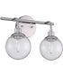 Que 2-Light Vanity Chrome