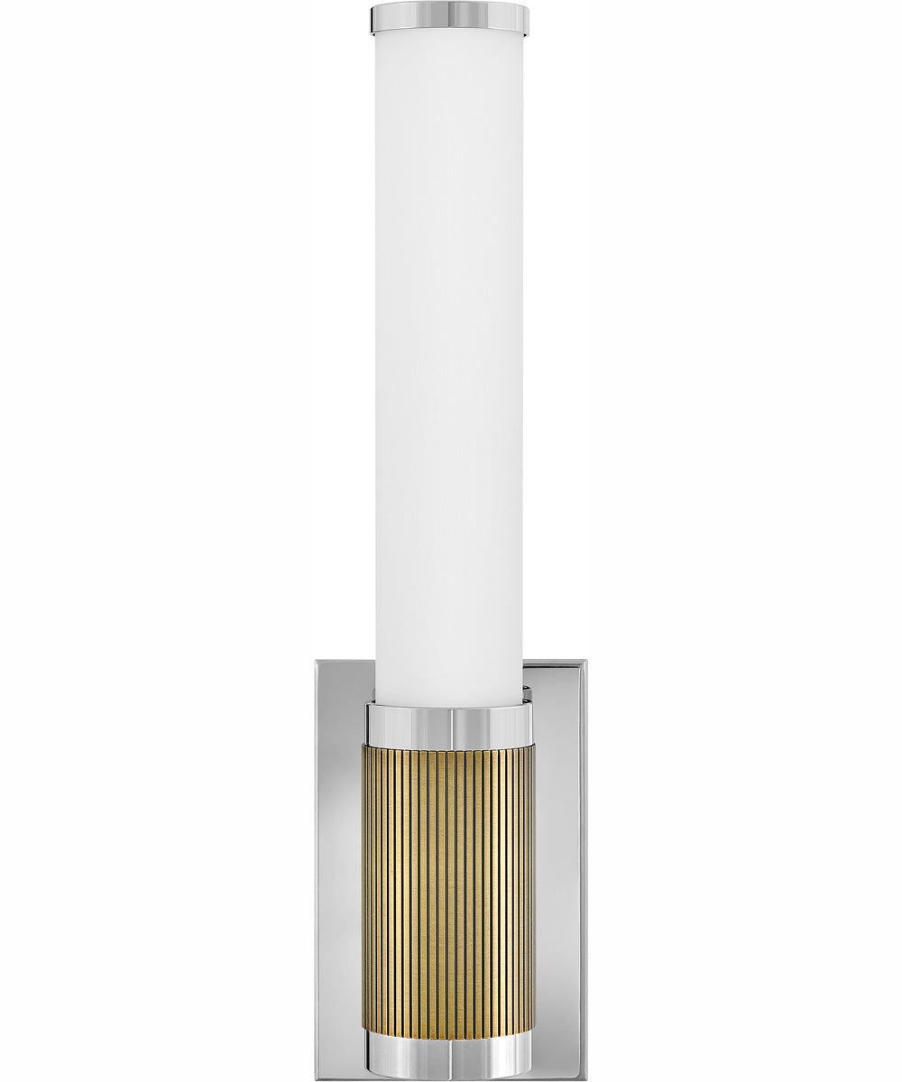 Zevi LED-Light Small LED Vanity in Polished Nickel