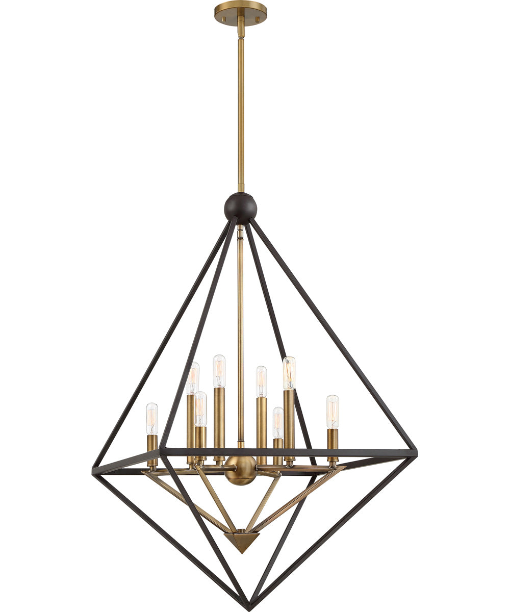 Louvre 8-light Pendant Western Bronze