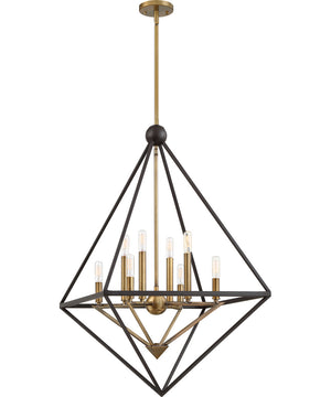 Louvre 8-light Pendant Western Bronze