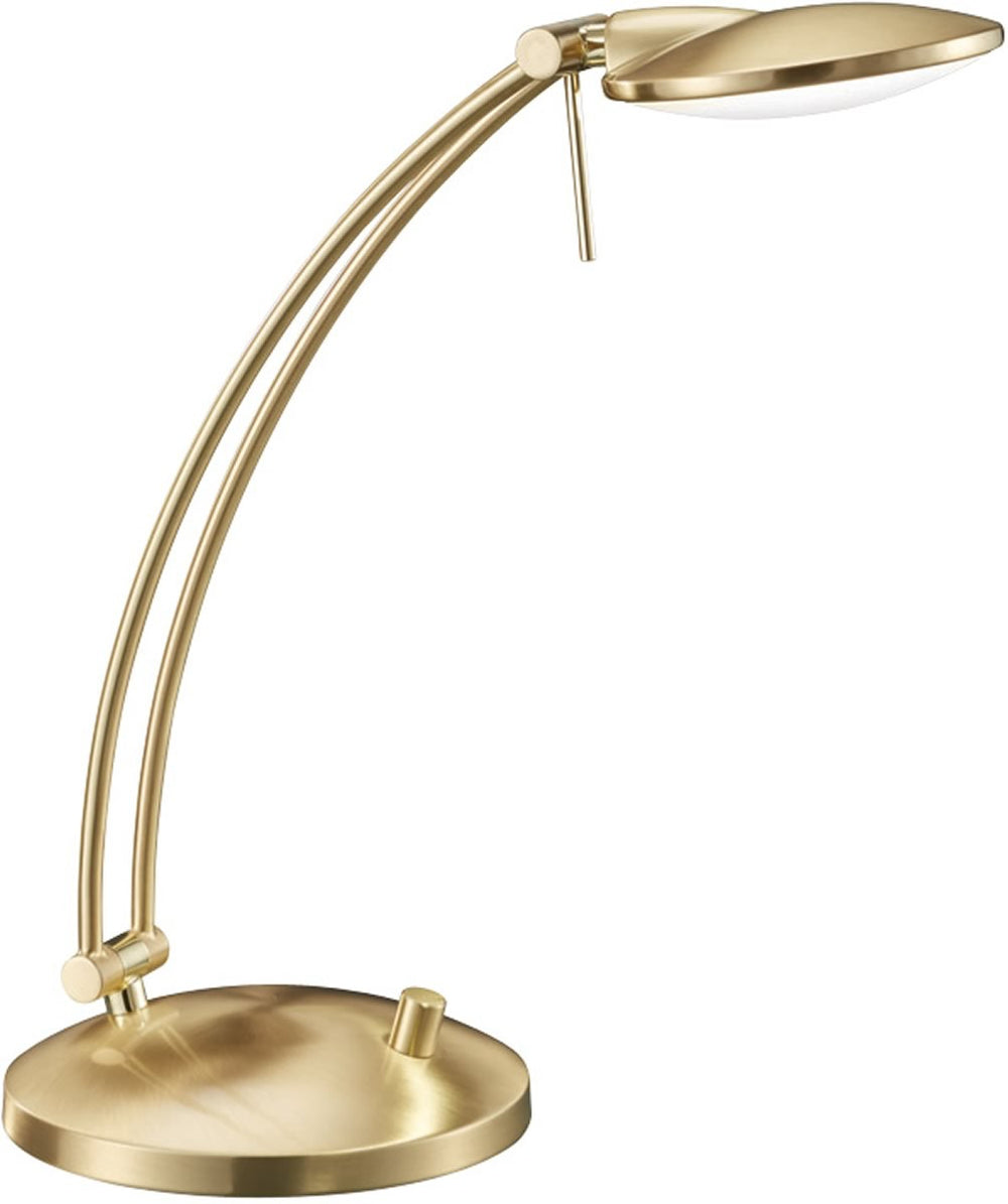 14"H Dessau LED Desk Lamp Brass-Matte