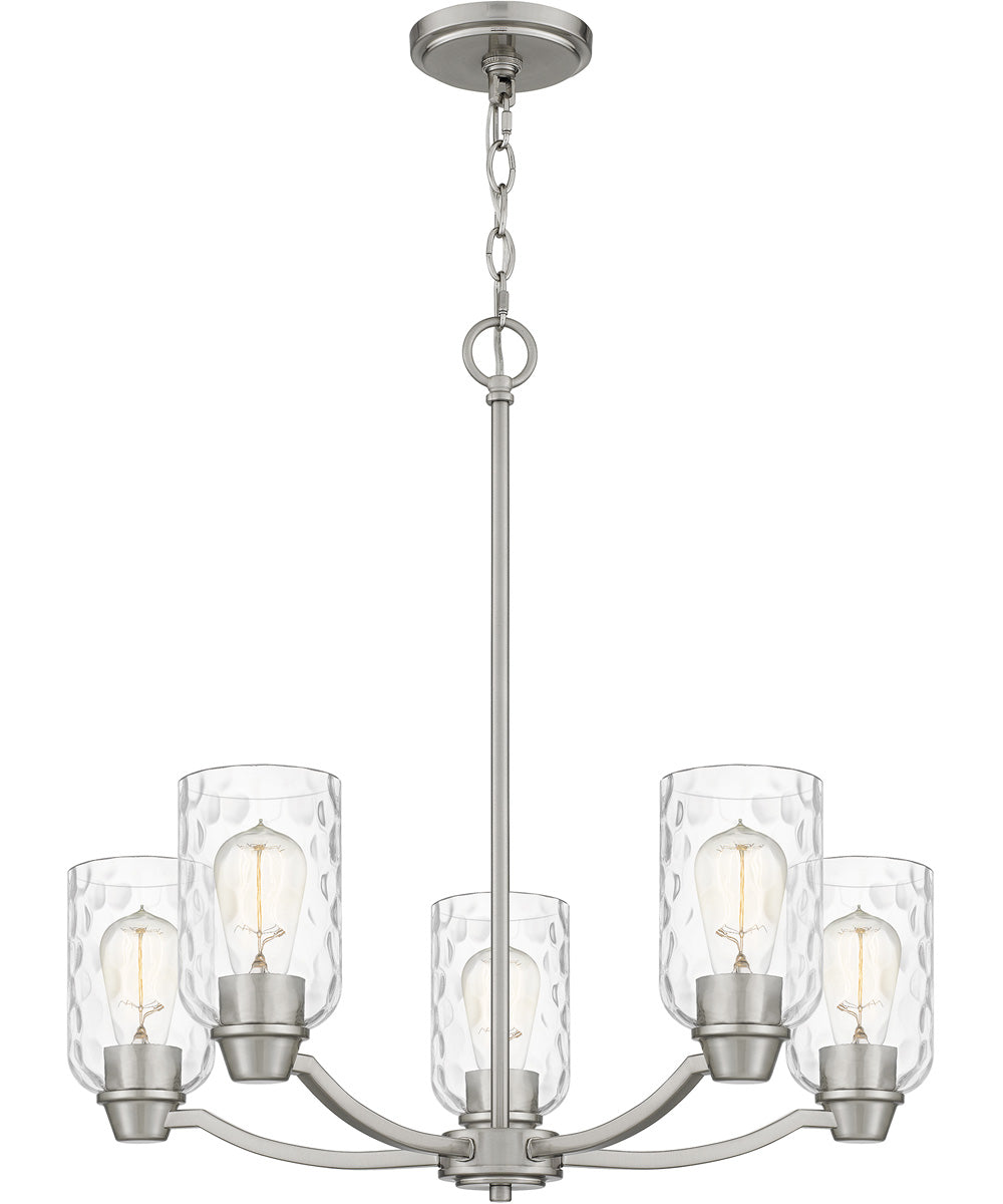 Acacia 5-light Chandelier Brushed Nickel