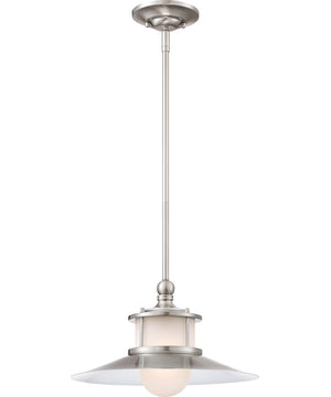 New England 1-light Pendant Brushed Nickel