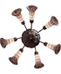 26" Wide Tiffany Pond Lily 7 Light Chandelier