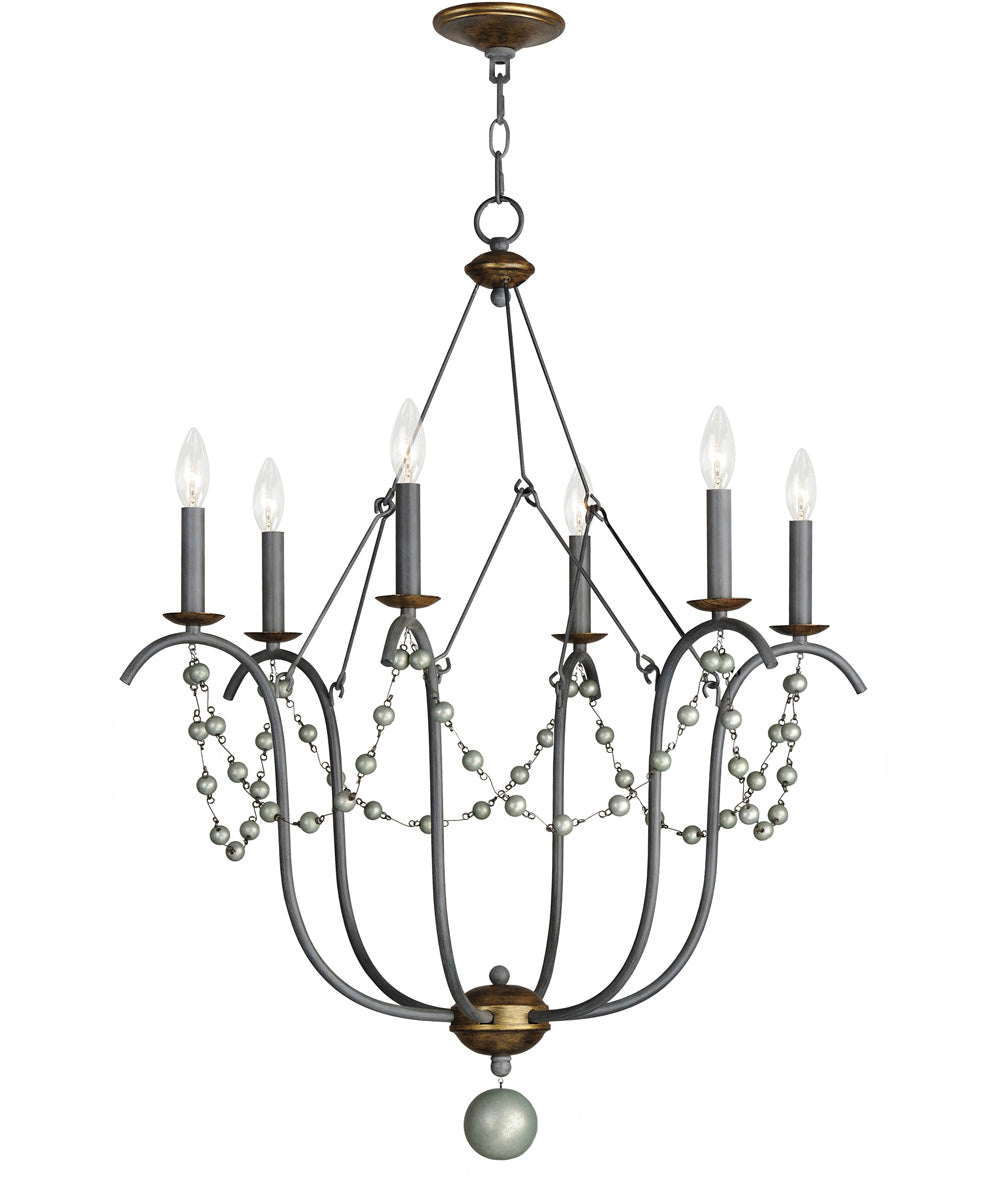 Formosa 6-Light Chandelier Golden Noir