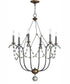 Formosa 6-Light Chandelier Golden Noir