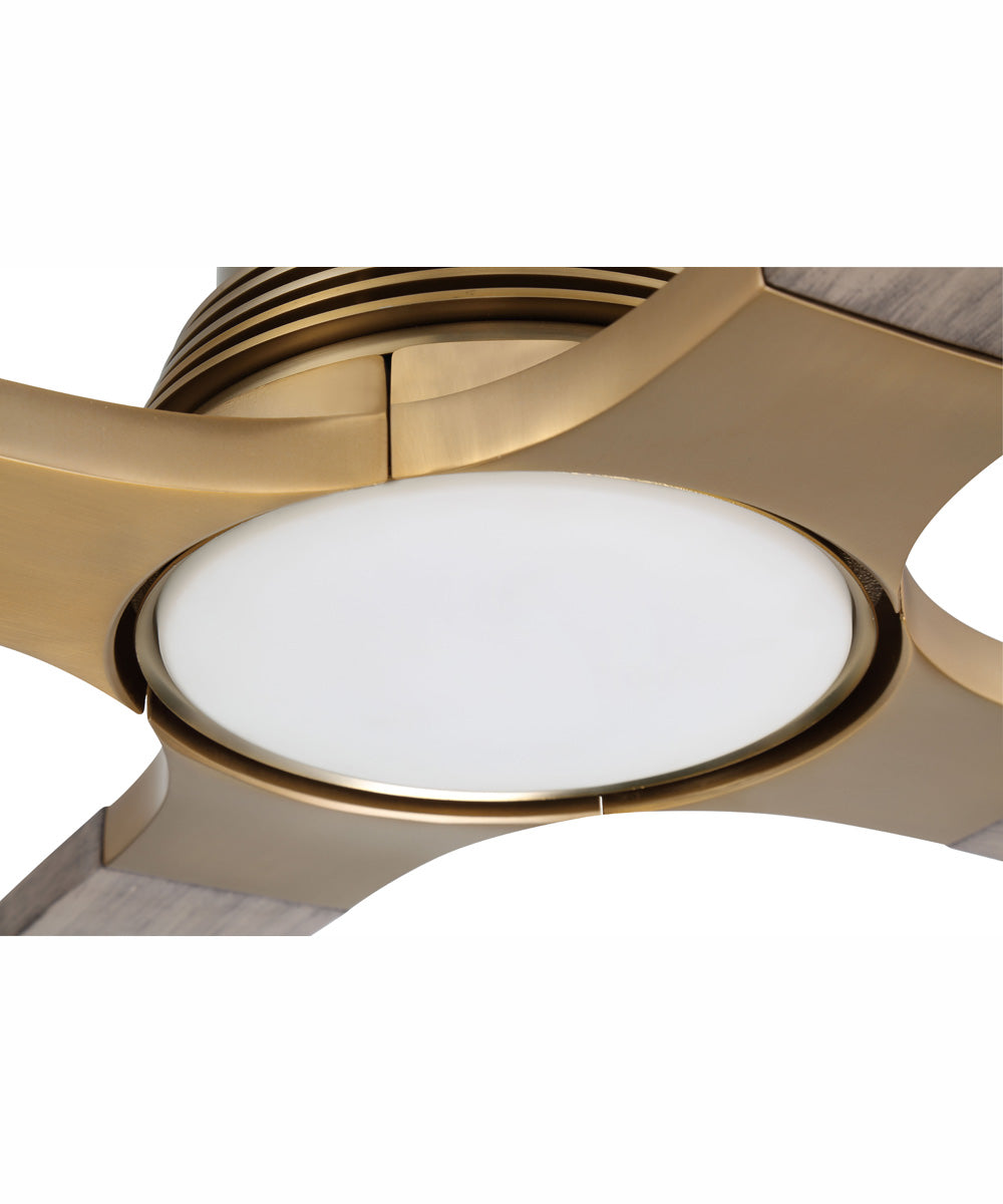 60" Ricasso 1-Light Ceiling Fan Satin Brass