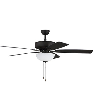 Pro Plus 211 White Bowl Light Kit 2-Light LED Indoor/Outdoor Ceiling Fan (Blades Included) Espresso