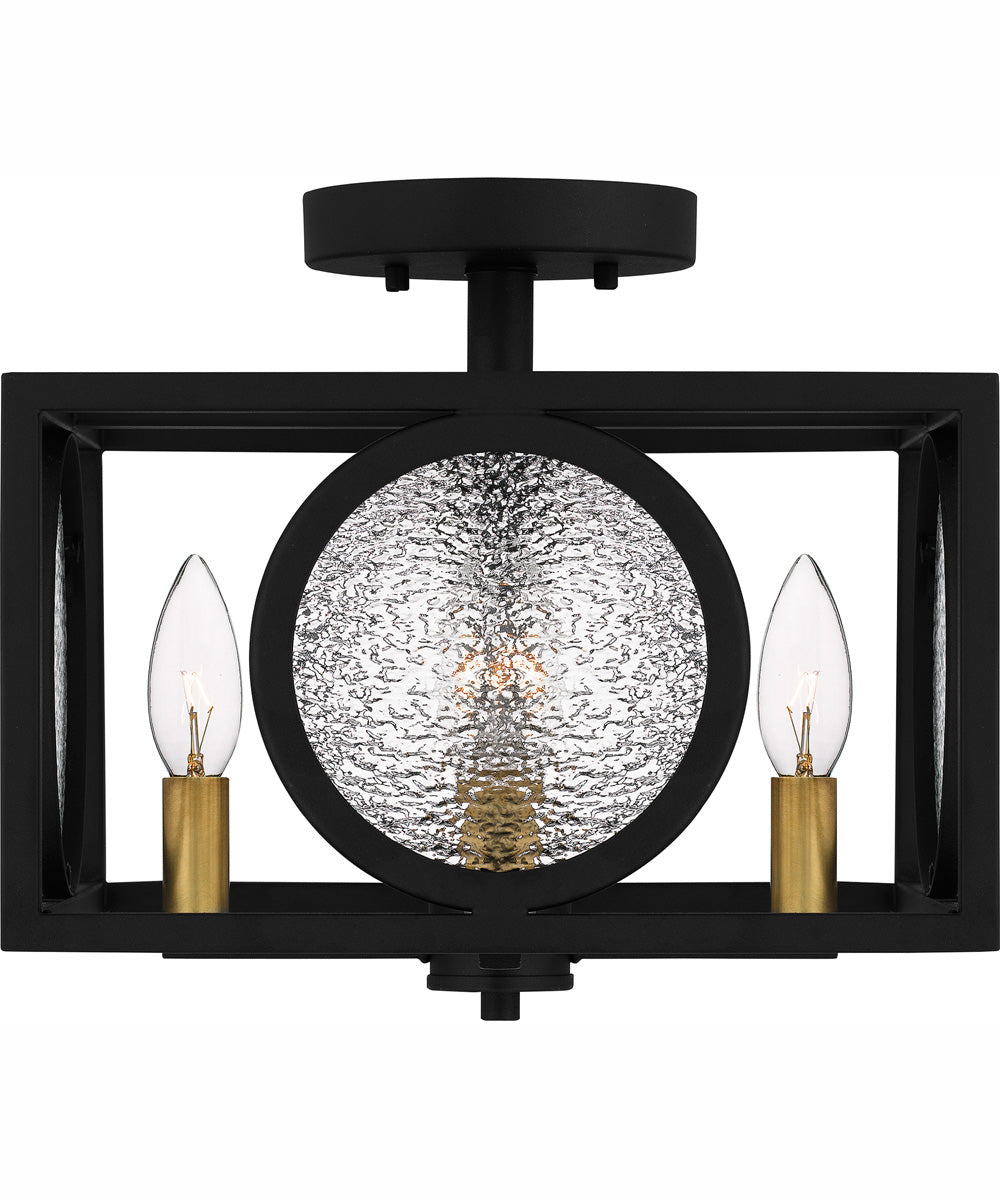 Chalamont Small 4-light Semi Flush Mount Earth Black
