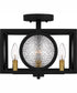 Chalamont Small 4-light Semi Flush Mount Earth Black