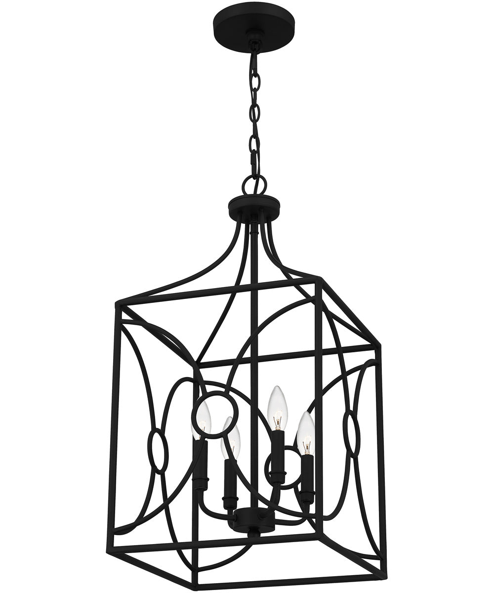 Grenelle 4-light Pendant Matte Black