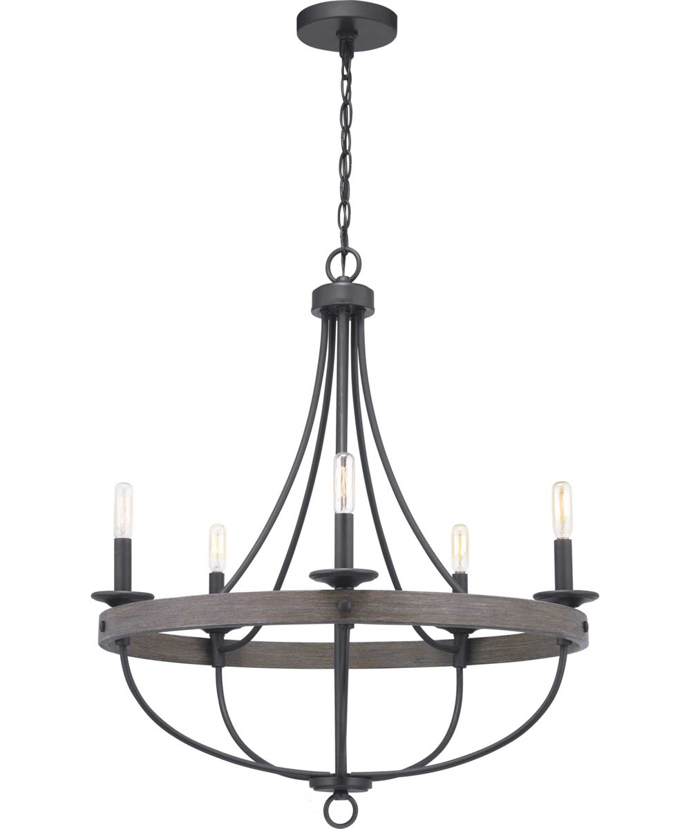 Gulliver 5-Light Coastal Chandelier Light Graphite
