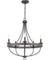 Gulliver 5-Light Coastal Chandelier Light Graphite