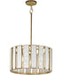Miramar 3-Light Pendant Capiz / Natural Aged Brass