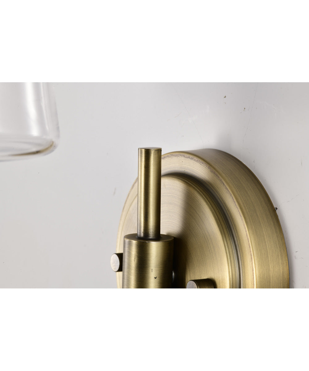 Brookside 1-Light Vanity & Wall Vintage Brass