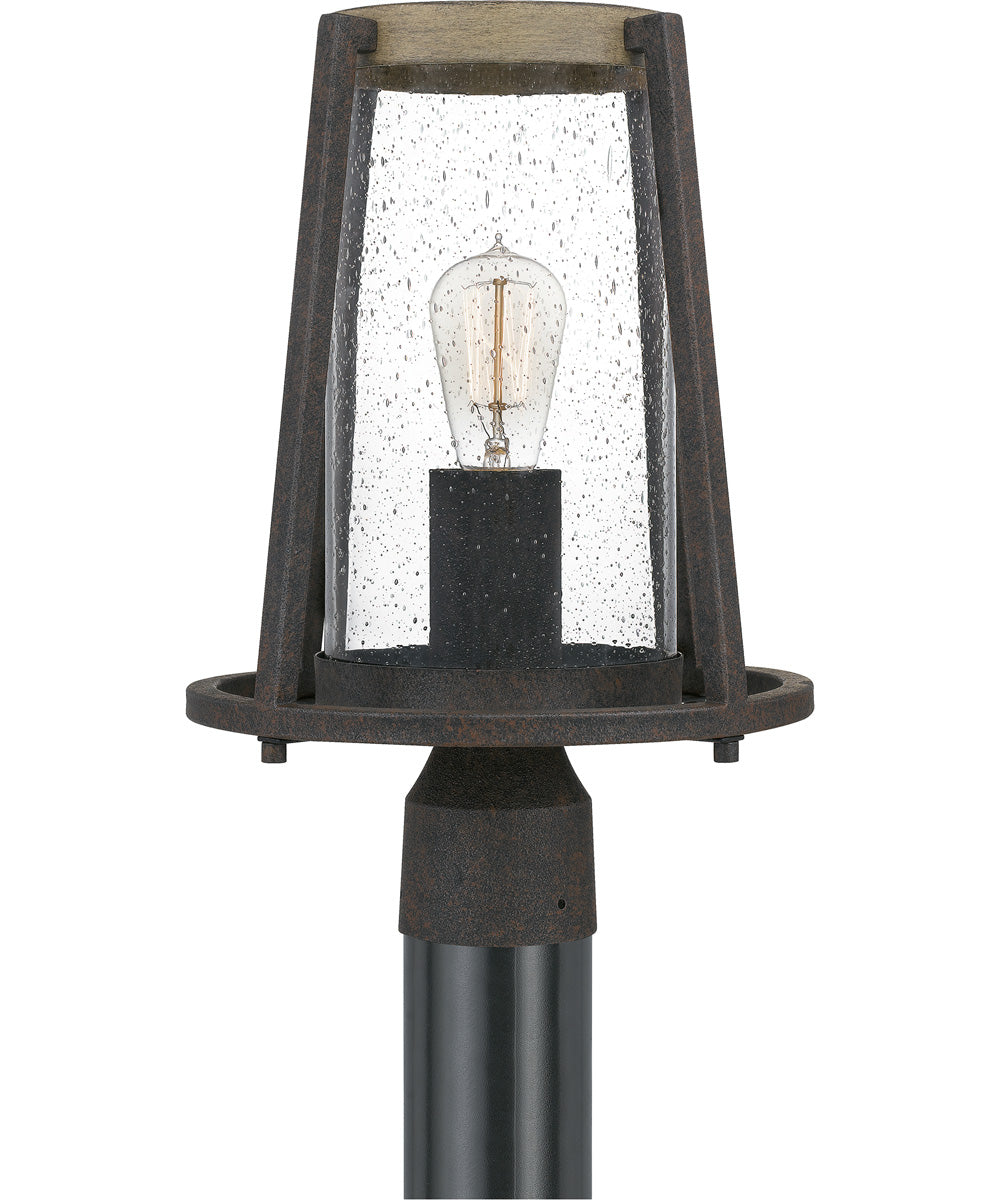 Brockton Large 1-light Outdoor Post Light Rustic Black