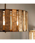 Miramar 4-Light Pendant Capiz / Natural Aged Brass