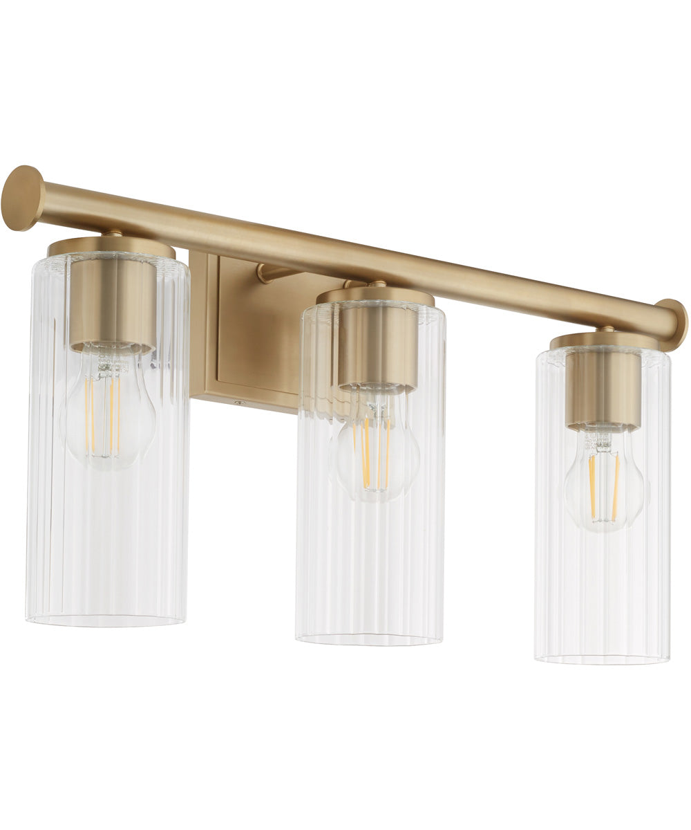 Tamara Day's Mercier 3-light Bath Vanity Light Aged Brass