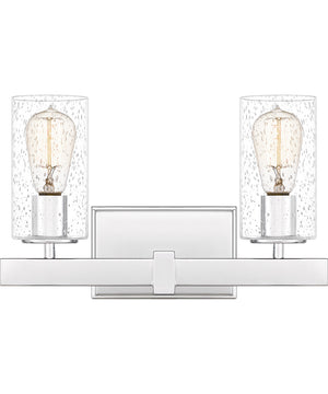 Kirby Medium 2-light Bath Light Polished Chrome