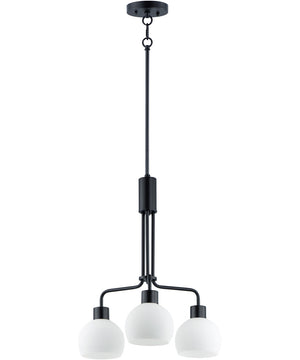 Coraline 3-Light Chandelier Black
