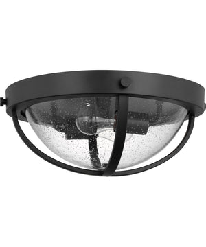 Lincoln 2-Light Close-to-Ceiling Matte Black