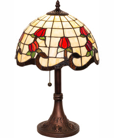 19" High Roseborder Table Lamp