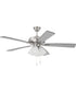 Eos Frost 4 Light 4-Light Ceiling Fan (Blades Included) Brushed Polished Nickel