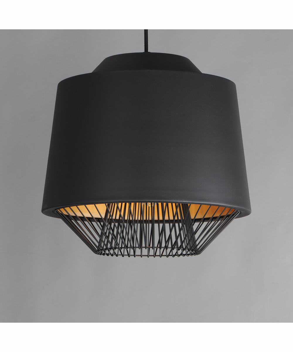 Phoenix 18.5 inch LED Pendant Black / Gold