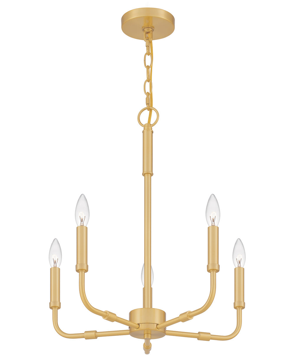 Abner 5-light Chandelier Aged Brass
