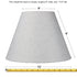 6x12x9 Hard Back Empire Lamp Shade - Khaki Burlap