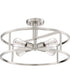 New Harbor Large 4-light Semi Flush Mount Brushed Nickel