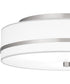 Quoizel Flush Mount Medium 3-light Flush Mount Brushed Nickel