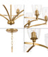 Parkhurst 6-Light New Traditional Clear Glass Chandelier Light Brushed Bronze