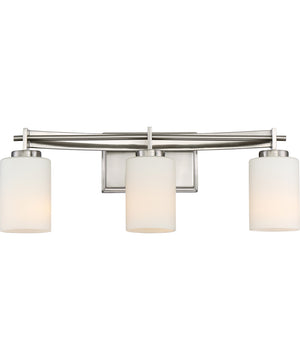 Taylor Large 3-light Bath Light Brushed Nickel