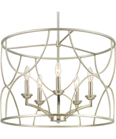 Landree 5-Light Luxe Chandelier Light Silver Ridge
